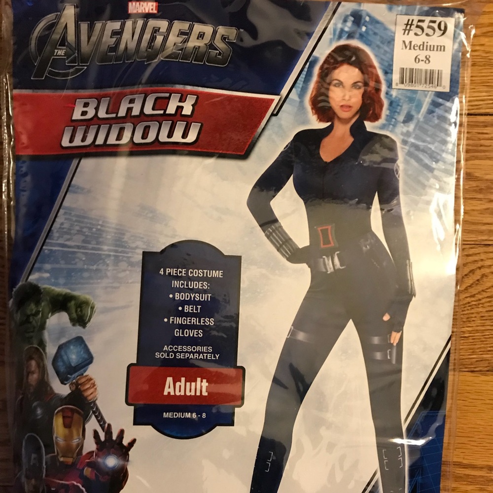 Avengers Black Widow Halloween Costume with wig!